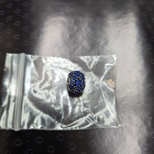 Elegant Blue Silver Women's Ring